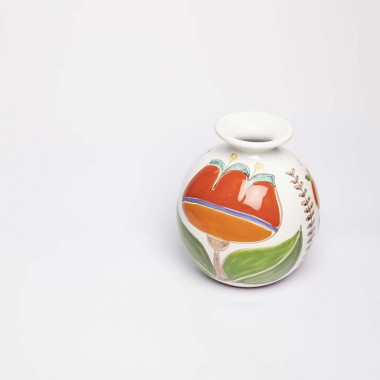 sicilian Round Cachepot Folk Tulip VS507FK-TU sicilian Round Cachepot Folk Tulip VS507FK-TU